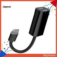 Skym* 2 in 1 Male to Female Dual Port Adapter Splitter Cable for iPhone Audio Charge