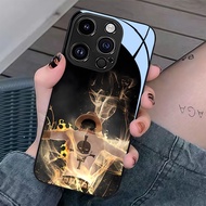 Local Delivery Glass Case Hard Shell Clear Reflection For OPPO A8 A74 A57 A77 A77S A15 A15S A93 RENO