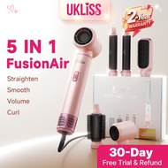 UKLISS Hair Dryer Brush 5 In 1 Multifunctional Comb Automatic Styler Hair Curler Straightener 630 Mi