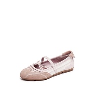 Staccato Womens Ballet Flat Court Shoes รองเท้าบัลเล่ต์ หัวกลม รองเท้าส้นตึก EG702