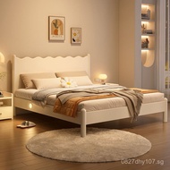 Master Bedroom1.8m Solid Wood Bed for Small Apartments1.2Adult ins Modern Simple Single Bed Home Nor