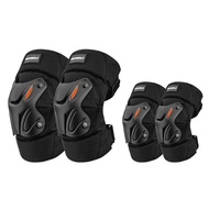 4PC Motorcycle Elbow Knee Pads Kneepad Protector Motorbike Off-road Racing Riding Protective Gear Moto Body Protective Gear Knee Shin Protection