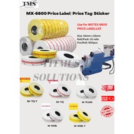 Price sticker For Motex-6600/ MX-6600/ Motex6600/ MX660Price Label Roll Price Tag Pricing Sticker 10