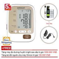 Máy Đo Huyết Áp Bắp Tay Omron jpn600 + Tặng Bộ Đổi Nguồn + Máy đo đường huyết Uright TD 0- 4265 (OEM