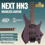 HILS NEXT Series Headless Guitar HN3 - Satin Metallic Deep Purple ( HILS GUITAR  )