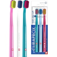 Curaprox CS 5460 Ultra-Soft Toothbrush – for Sensitive Teeth & Gums | Gentle Plaque Removal | 3-Pack