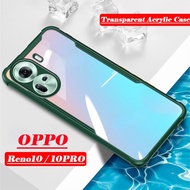 Casing For OPPO Reno11F Reno 11 5G 11Pro 11F Phone Case for Reno11 Transparent Acrylic Back Cover For oppo Reno11PRO Armor Shockproof Camera Protection Cases