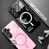 Samsung S25 FE Case - Samsung S25 FE Glass Softcase - Samsung S25 FE Casing - Samsung S25 FE Silicon