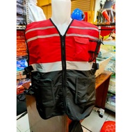 Taslan Safety Vest with 5 Pockets - Taslan Bikers Safety Vest - Motorcycle Vest