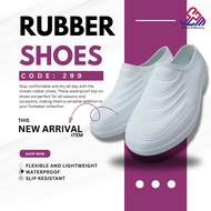[299] Kasut Getah Rubber Safety Shoes for Work & Hiking - Waterproof & Slip Resistant Outdoor