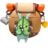 for AirPods 4th Generation Case [2024], for Airpods 4 Cute Cartoon Silicone Earbuds Case with Keycha