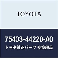 Genuine Toyota Parts SUB-ASSY (WHITE PM.) Gaia Part Number 75403-44220-A0 Back Door Ornament