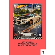 Hot Wheels Boulevard Nissan Skyline R34 LB ER34 Super Silhouette (FREE PREOTECTOR)