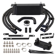 14 Row AN8 Transmission Oil Cooler Kit For Audi VW T5 T6 DQ500 7-Speed ​​DSG