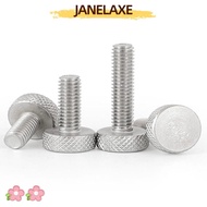 JANELAXE932QW 3/5Pcs Hand Grip, 304 Stainless Steel Flat Head Knurled Thumb Screw, M3 M4 M5 Hand Tig