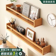 Good productNordic Solid Wood Wall Shelf Partition Wall Wood Board Parcel Shelf Shelf Wall Hanging Single Shelf Wall Mou