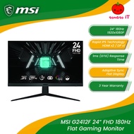 MSI G2412F 24" FHD 180Hz Flat Gaming Monitor (IPS/1920x1080P/1ms GTG/HDMIx2 DPx1)