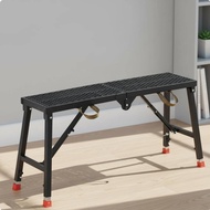 Foldable Folding Scaffolding Platform Compact Storage Adjustable Work Platform Heavy Duty Portable W