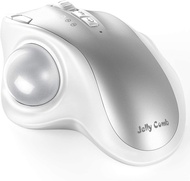 JOMAA Bluetooth Trackball Mouse ชาร์จใหม่ได้2.4G USB Wireless &amp; Bluetooth Ergonomic Mice สำหรับแล็ปท็อปแท็บเล็ต PC Mac Android