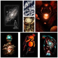 Abstract Astronaut Space Dreaming Posters Mural White Paper Art Prints Pictures Wall Decor Living Ro