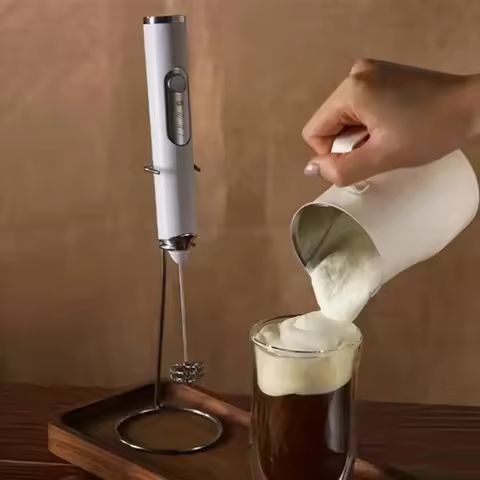 Electric mixer Hand held egg beater Milk foam machine Coffee milk mixer 3-speed rechargeable mini co