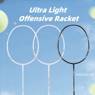 Kawasaki Badminton Racket PASSION P37/P38 18-30LBS Graphite For Beginner Attack Or Speed Outdoor Ent