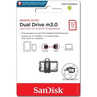 (5 YEAR WARRANTY) SANDISK ULTRA DUAL DRIVE m3.0 PENDRIVE OTG MICRO 32GB/64GB/128GB/256GB