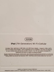 iPad 7 32GB WiFi + Cellular