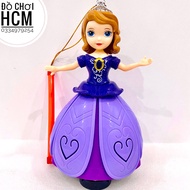 [XOAY 360-NHIỀU MẪU-CLIP] Đồ chơi lồng đèn trung thu búp bê công chúa Elsa Anna có đèn nhạc dành cho