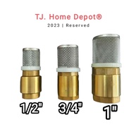 Brass Foot Valve ITALY HSG 1/2" - 1" Inch Foot Valve Tusen Foot Valve