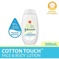 Johnson's Cottontouch Face &amp; Body Lotion For Newborn Baby 200ml ( exp 27 /03/25)