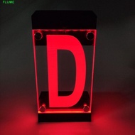 FLUME Solar Powered House Number Sign, Remote Controller IP55 Waterproof RGB Color Address Light, Di