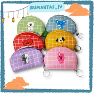 TGS - Wallet 3D Coin POUCHWanita - BTS Oval Coin Wallet
