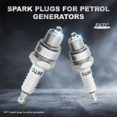 Motorcycle Spark Plug E6TC BP6HS For Yamaha PW50 PW80 PW60 LT50 LT80 50cc-150cc ATV Quad Moped Scoot