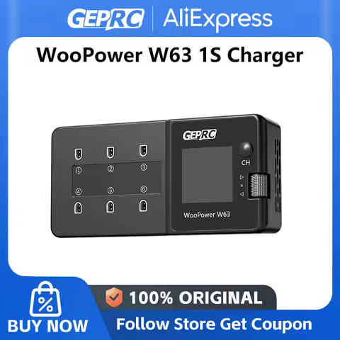 GEPRC WooPower W63 100w Smart Battery Charger Charged for LiPo LiHV LiFe Suit Short-circuit Protecti