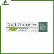 NOW Foods - XyliWhite 潔白牙膏凝膠 無氟 清新薄荷 6.4 盎司（181 克） [香港行貨]此日期前最佳:2027年07月31日