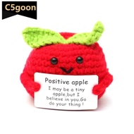C5GOON New Positive Energy Poop Woolen Knitted Doll Mini Handmade Plush Toy Home Desk Decoration Gif
