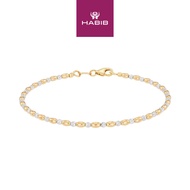 HABIB 585/14K Yellow and White Gold Bracelet CJ-4-BR RW21-Z