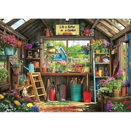 Puzzles for Adults 1000 Pieces, Charming Potting Shed - Garden Shed Jigsaw Puzzle for Family Decorat