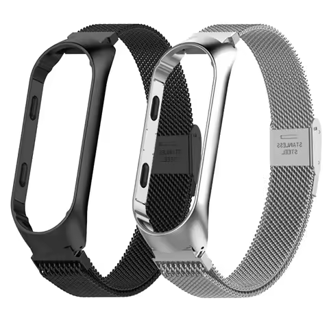 Strap For Xiaomi Mi Band 6 5 4 3 Wrist Metal Bracelet Mi6 Stainless Steel Wristband Smart Watch Stra