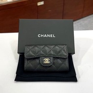 全新CHANEL卡片套 AP0214 黑色荔枝皮淡金 #BRAND NEW #香榭站正品