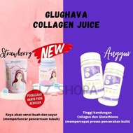 Glughava Collagen Drink Juice Anggur dan Strawberry 50gr - Strawberi