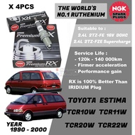 NGK Premium RX Spark Plug - Toyota Estima TCR10 TCR11 TCR20 TCR21 2.4L 2TZFE 2TZFZE DOHC 16V ( Year 