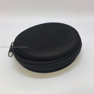 (Onkyo) Round Earphone Case USB Cable Organizer Hard Zippered [Surplus]