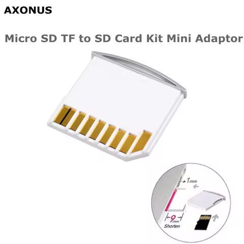 1pcs/Micro SD TF to SD Card Kit Mini Adaptor Low Profile for Extra Storage Macbook Air / Pro / Retin