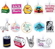 16PC Kindle Dust Plug Charms Cute Funny Sarcastic Humorous Inspirational Kawaii Bookish Accessories 