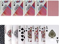 TX GIRL 5pcs/set Plastic Playing Cards Texas Hold'em Red 2 Side Frosted Anti-slip Poker Waterproof P