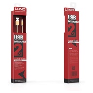 LS17 2M Durable Fast Charge Data Cable for iPhone – Gold