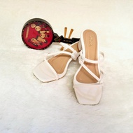 Gia HEELS in White ll SLIDE HEELS HEELS HEELS Women's HEELS Tofu HEELS