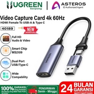 Ugreen Video Capture Card Hdmi Hd 4K 60Hz For Mac Windows Android